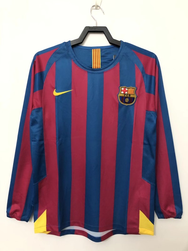 2005-2006 BAR Home Retro Long Sleeve Soccer Jersey（联赛，两标对齐版）