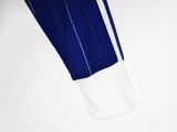 1980 France Home Retro Long Sleeves Soccer Jersey