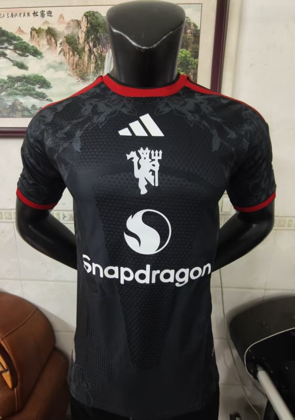 26-27 Man Utd Black Special Edition Player Version Soccer Jersey