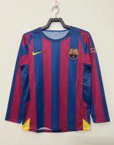 2005-2006 BAR Home UCL Retro Long Sleeve Soccer Jersey （欧冠，两标对齐版）