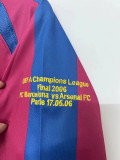 2005-2006 BAR Home UCL Retro Long Sleeve Soccer Jersey （欧冠，两标对齐版）