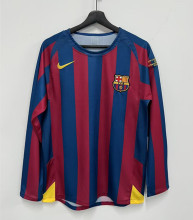 2005-2006 BAR Home UCL Retro Long Sleeve Soccer Jersey（欧冠，两标不对齐版）