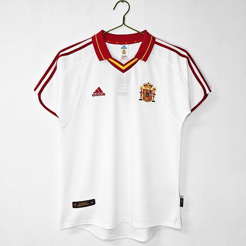 2000 Spain Away Retro Soccer Jersey