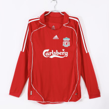 2006-2007 LIV Home Long Sleeve Retro Soccer Jersey