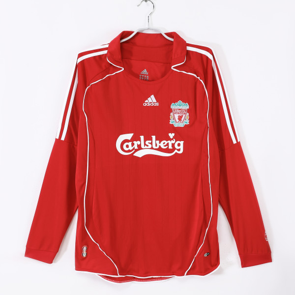 2006-2007 LIV Home Long Sleeve Retro Soccer Jersey