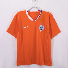 2008 NetherIands Home Retro Soccer Jersey