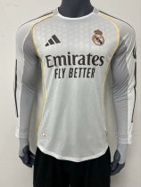 25-26 RMA Home Long Sleeve Player Version Soccer Jersey (长袖球员)