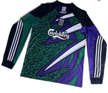 1995-1996 LIV Goalkeeper Long sleeves Retro Soccer Jersey