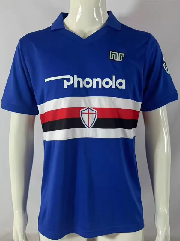 1984-1988 Sampdoria Home Retro Soccer Jersey