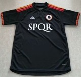 23-24 Roma Third Fans Soccer Jersey*带赞助商