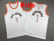 2026  Sa Spurs Top Quality Hot Pressing Kids NBA Jersey