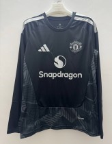 26-27 Man Utd Black Goalkeeper Long Sleeve Fans Soccer Jersey (长袖)