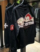Cartoon embroidered top, high-end hoodie