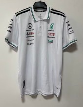 2026 F1 Benz New Pattern Short Sleeve Racing Suit