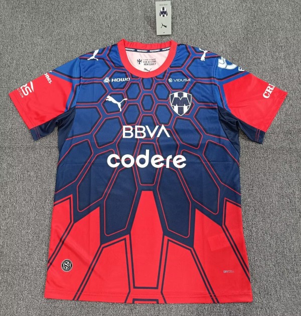 26-27 Monterrey Red Blue GoalKeeper Fans Soccer Jersey