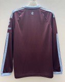 26-27 Aston Villa Home Long Sleeve Fans Soccer Jersey (长袖)*带广告