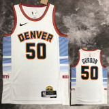 22-23 Nuggets GORDON #50 White City Edition Top Quality Hot Pressing NBA Jersey
