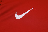 24-25 England Jujube Red Kids Half Pull Tracksuit (童装)(半拉链)