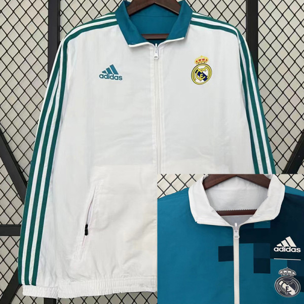 24-25 RMA White & Blue Double Sided Windbreaker (双面风衣)