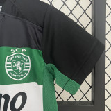 24-25 Sporting Lisbon Home Kids Soccer Jersey