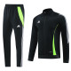 2024 AD Black Jacket Tracksuit #AJ17(绿边)