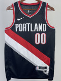22-23 Trail Blazers HENDERSON #00 Black Top Quality Hot Pressing NBA Jersey