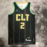 22-23 HORNETS BALL #2 Black City Edition Top Quality Hot Pressing NBA Jersey