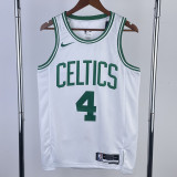 22-23 CELTICS HOLIDAY #4 White Home Top Quality Hot Pressing NBA Jersey