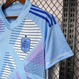 24-25 Spain Blue GoalKeeper Fans Soccer Jersey
