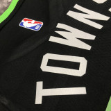 22-23 TIMBERWOLVES TOWNS #32 Black Top Quality Hot Pressing NBA Jersey (Trapeze Edition)