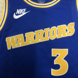 22-23 WARRIORS POOLE #3 Blue Top Quality Hot Pressing NBA Jersey (Retro Logo)