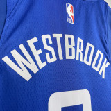 22-23 Clippers WESTBROOK #0 Blue Top Quality Hot Pressing NBA Jersey