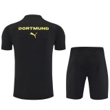 25-26 Dortmund Black Training Short Suit