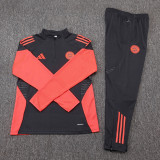 25-26 Bayern Dark gray Half Pull Tracksuit (半拉链)