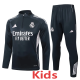 2025-26 RMA Dark gray Kids Half Pull Tracksuit#E2594(童装)(半拉链)