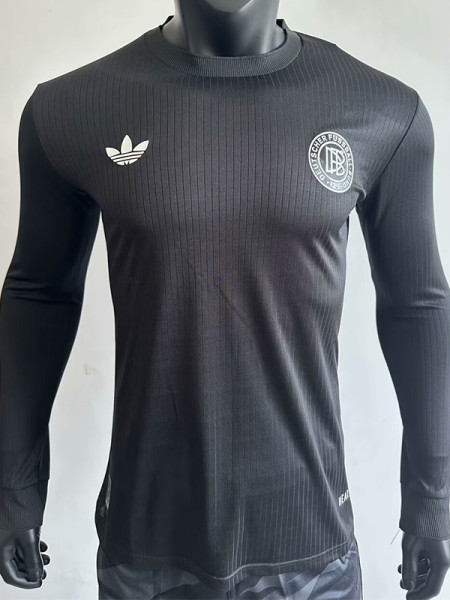 24-25 Germany Black 125th Anniversary Long Sleeve Player Version Soccer Jersey (长袖球员)