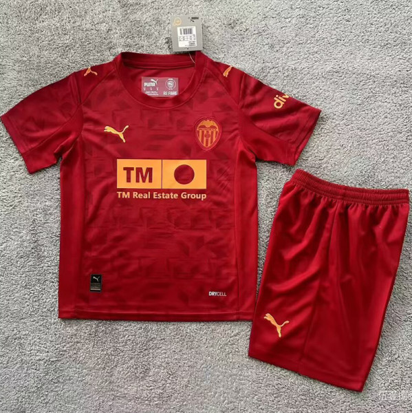 2025-26 Valencia Away Kids Soccer Jersey