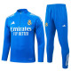 2025-26 RMA Lake blue Half Pull Tracksuit半拉链）