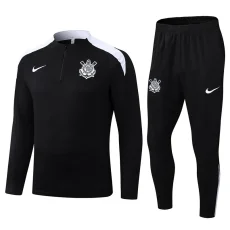 25-26 Corinthians Black Half Pull Tracksuit (半拉链)