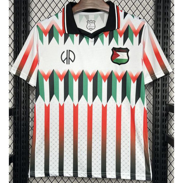 Palestine FC Red White Retro Soccer Jersey