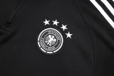2025-26 Germany Black Half Pull Tracksuit (半拉链）