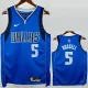 2022-23 Dallas Mavericks RUSSELL #5 Blue Top QualityHot Pressing NBA Jersey(V领）