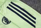 2025-26 RMA Light green Kids Half Pull Tracksuit#E2567(童装)(半拉链)
