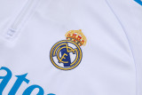 2025-26 RMA White Half Pull Tracksuit (半拉链）