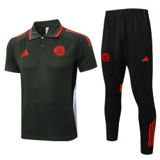 25-26 Bayern Army green Short shirts and Long trousers Suit #C2533