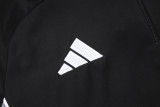 25-26 Germany Black Kids Half Pull Tracksuit #E25149(童装)(半拉链)