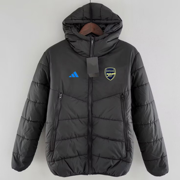 24-25 ARS Black Hooded Cotton Coat #棉衣