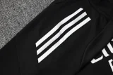 2025-26 RMA Black Kids Half Pull Tracksuit #E2511(童装)(半拉链)