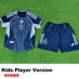 25-26 Algeria Royal blue Special Edition Kids Player Version Soccer Jersey (球员童装)
