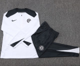 25-26 CHE White Kids Half Pull Tracksuit #E25134(童装)(半拉链)